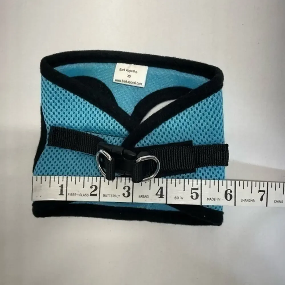 Bark Appeal Mesh Step-In Harness Dog Size XS Teal Blue Pet